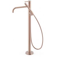 Tres Study Exclusive bateria wannowo-prysznicowa wolnostojąca różowe złoto mat 26247005OPM