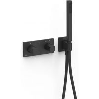 Tres B-System bateria wannowo-prysznicowa podtynkowa termostatyczna czarny mat 30725201NM