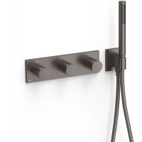 Tres B-System bateria wannowo-prysznicowa podtynkowa z termostatem grafitowa 30735301GR