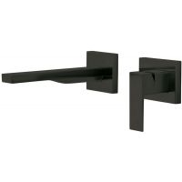 Tres Cuadro Exclusive bateria umywalkowa podtynkowa czarny mat 006.200.12.NM