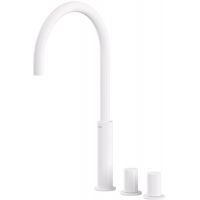 Tres Study Exclusive bateria umywalkowa stojąca wysoka 3-otworowa biały mat 061.105.02.BM