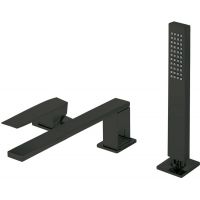 Tres Slim Exclusive bateria wannowo-prysznicowa 3-otworowa czarny mat 202.161.01.NM