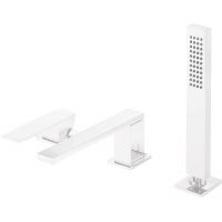 Tres Slim Exclusive bateria wannowo-prysznicowa 3-otworowa biały mat 202.161.03.BM