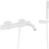 Tres Study Exclusive bateria wannowo-prysznicowa ścienna biały mat 261.170.01.BM