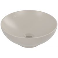 Villeroy & Boch Loop & Friends umywalka 38 cm okrągła nablatowa Almond Ceramic Plus 4A4500AM