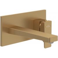 Villeroy & Boch Architectura Square bateria umywalkowa podtynkowa Brushed Gold TVW12500300076