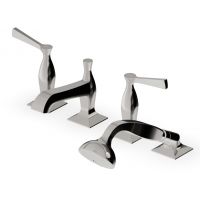 Zucchetti Bellagio bateria wannowo-prysznicowa 4-otworowa nikiel błyszczący ZB2441.C8