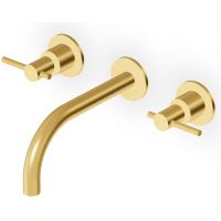 Zucchetti Helm bateria umywalkowa podtynkowa złoto szczotkowane ZHL760.XP41