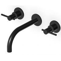 Zucchetti Helm bateria umywalkowa podtynkowa czarny szczotkowany/radełkowanie pionowe ZHL760.XP81G2