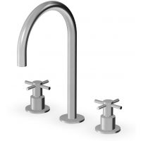 Zucchetti Helm bateria umywalkowa stojąca 3-otworowa stal nierdzewna szczotkowana ZHM516.X