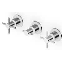 Zucchetti Helm bateria umywalkowa podtynkowa stal nierdzewna szczotkowana/radełkowanie ukośne ZHM695.XG3