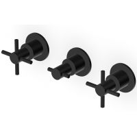 Zucchetti Helm bateria umywalkowa podtynkowa czarny szczotkowany/radełkowanie pionowe ZHM695.XP81G2