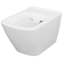 Cersanit City Square miska WC wisząca CleanOn bez kołnierza biała K35-041-ECO
