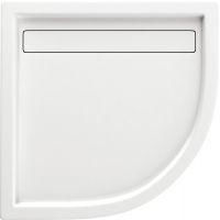 Deante Minimal brodzik półokrągły 90 cm biały KTM051B