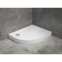 Radaway Delos E Compact brodzik 100x90 cm półokrągły prawy biały SDE1090-05R