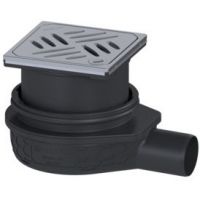 Kessel Ultraflat wpust łazienkowy z nasadką z rusztem szczelinowym 44700.63