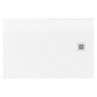 New Trendy Mori brodzik 100x80 cm prostokątny biały B-0432
