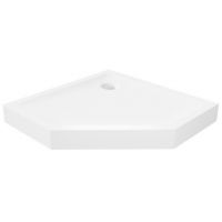 New Trendy Mild brodzik pięciokątny 90x90 cm biały B-0603