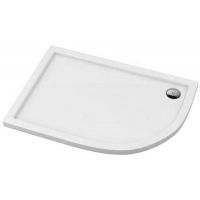 Novellini Kali brodzik 100x80 cm półokrągły asymetryczny lewy biały MNQ100806S-30