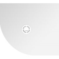 Polysan Flexia brodzik 90x80 cm półokrągły prawy biały 91231
