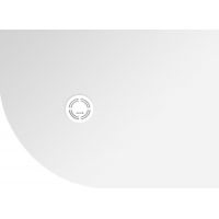 Polysan Flexia brodzik 110x80 cm półokrągły prawy biały 91271
