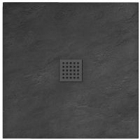 Rea Rock brodzik 90x90 cm kwadratowy czarny REA-K4581