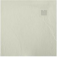 Roca Ignis brodzik kwadratowy 90 cm kompozyt Stonex szary cement AP70238438401300