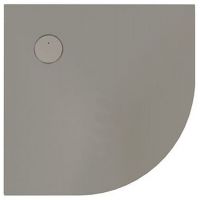 Sanplast Structure Mineral brodzik 80x80 cm półokrągły BP-M/STRUCTURE szarość kamienia 645-360-0420-52-010