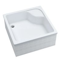 Schedpol Dante brodzik kwadratowy 80x80 cm biały 3.032