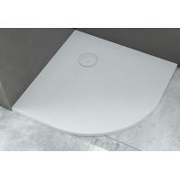 Sanplast Structure Mineral brodzik 90x90 cm półokrągły BP-M/STRUCTURE biały 645-360-0430-01-010