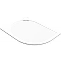 Vayer Virgo brodzik 120x90 cm półokrągły lewy antypoślizgowy biały 120.090.001.2-2.X.0.0.0