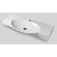 Art Ceram Swing umywalka 105x47,5 cm nablatowa prostokątna biała SWL00201;00