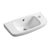 Isvea Small umywalka 51x21,5 cm ścienna prostokątna biała 10TP70051