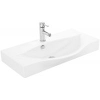 Antado Wave umywalka 100x38 cm meblowa biały połysk 666801