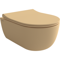 Bocchi V-Tondo miska WC wisząca bez kołnierza Clean Plus+ kaszmir mat 1417-011-0129