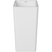 Besco Aygo umywalka 40x40 cm kwadratowa wolnostojąca biała #UAS-A-WOB