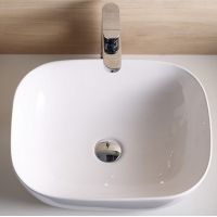 Bathco Spain Olea umywalka 49x40 cm nablatowa prostokątna biała 4072