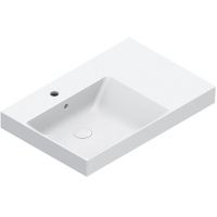 Catalano Zero umywalka 75x50 cm prostokątna nablatowa biała 0120791001