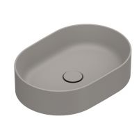 Catalano Zero umywalka 50x35 cm owalna nablatowa satin tortora 0122500032