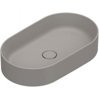 Catalano Zero umywalka 60x35 cm owalna nablatowa satin tortora 0122600032