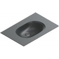 Catalano Sfera umywalka 60x50 cm prostokątna ścienna-meblowa czarna 0520610022