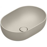 Catalano Sfera umywalka 50x35 cm owalna nablatowa sabbia satinato 0522500029