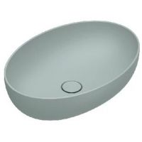 Catalano Sfera umywalka 60x42 cm owalna nablatowa niebieski mat 0522600028