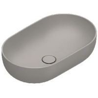 Catalano Sfera umywalka 60x37 cm owalna nablatowa Tortora Satinato 0522610032