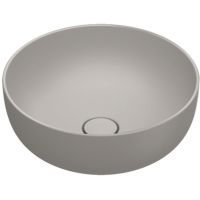 Catalano Sfera umywalka 42x42 cm okrągła nablatowa Tortora Satinato 0523430032