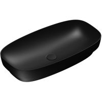 Catalano Alvea umywalka 75x40 cm owalna nablatowa czarna 0624750022