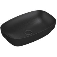 Catalano Green umywalka 60x38 cm owalna wpuszczana-nablatowa czarna 0624600022