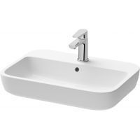 Cersanit Caspia Square umywalka 60 cm nablatowa biała K11-0095