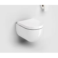 Clou Hammock miska WC z deską wolnoopadającą wisząca bez kołnierza biały połysk CL/04.01080