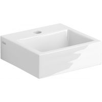 Clou Flush umywalka 28x27 cm prostokątna ścienna-nablatowa biała CL/03.03010